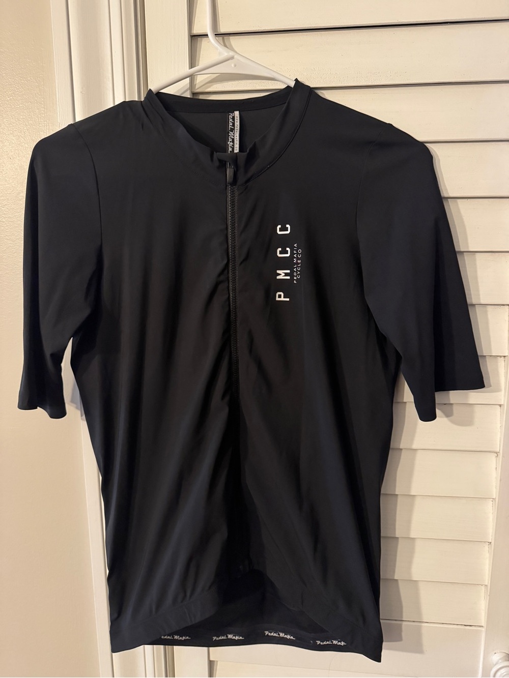 PMCC Black Men's Short-Sleeve Zip Jersey